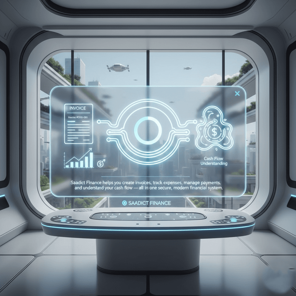 Saadict Finance dashboard preview